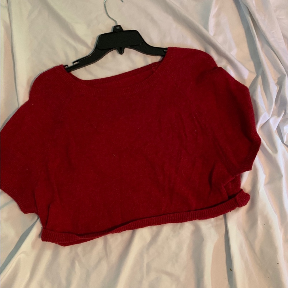Sweater crop top